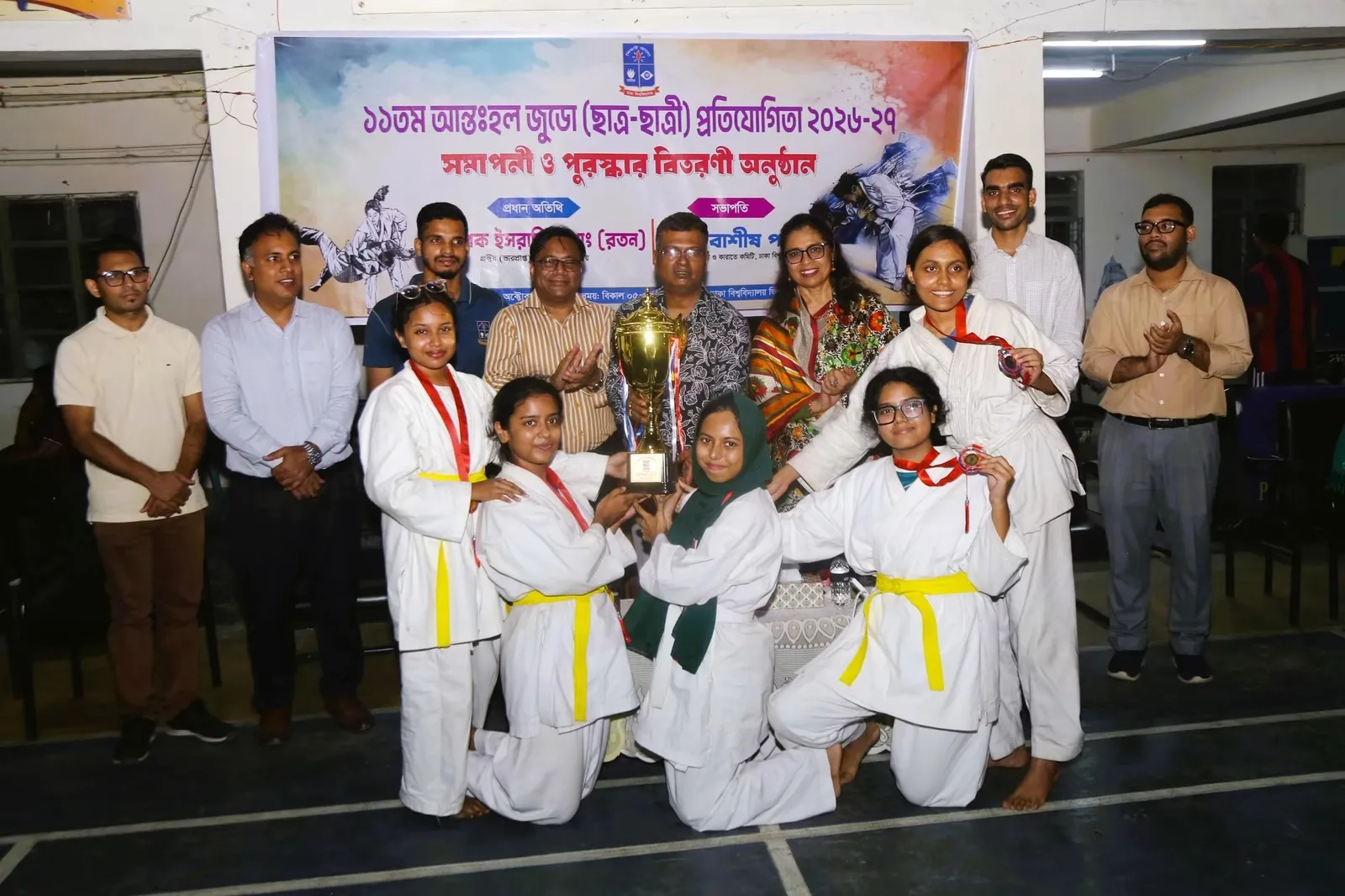 ঢাবি আন্তঃহল জুডো!! ছাত্র গ্রুপে জিয়াউর রহমান হল ও ছাত্রী গ্রুপে রোকেয়া হল চ্যাম্পিয়ন — ছবি 1